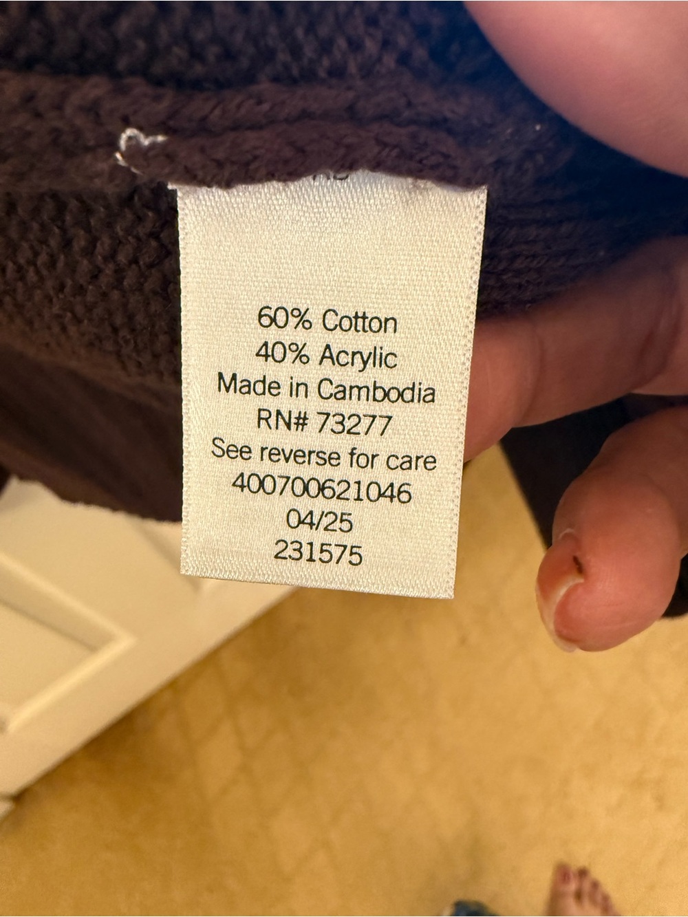 Sonoma Brown Open-Front Women's Cardigan - Picture 4 of 7